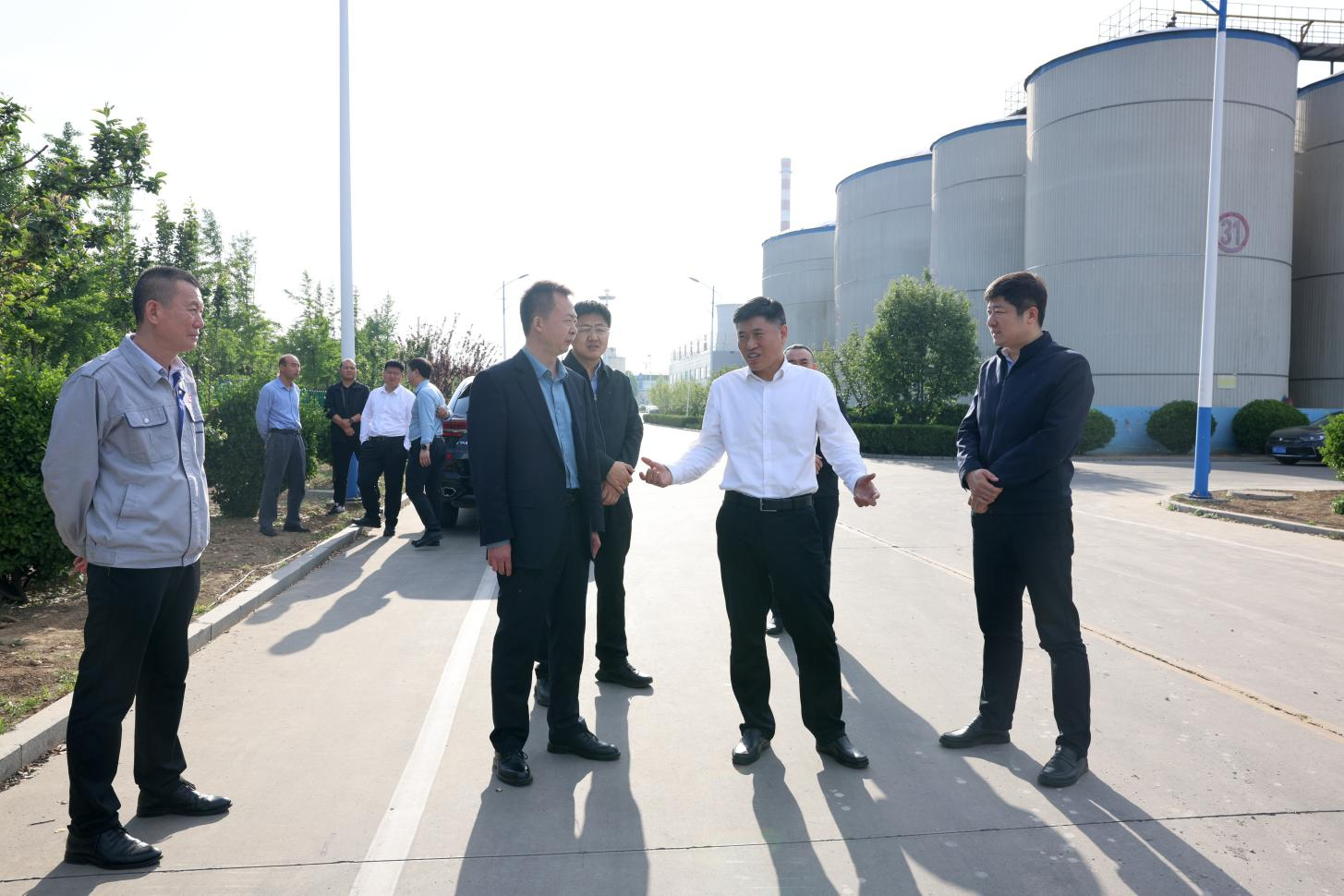 鄒平市委副書記劉德軍來山東三星集團調研